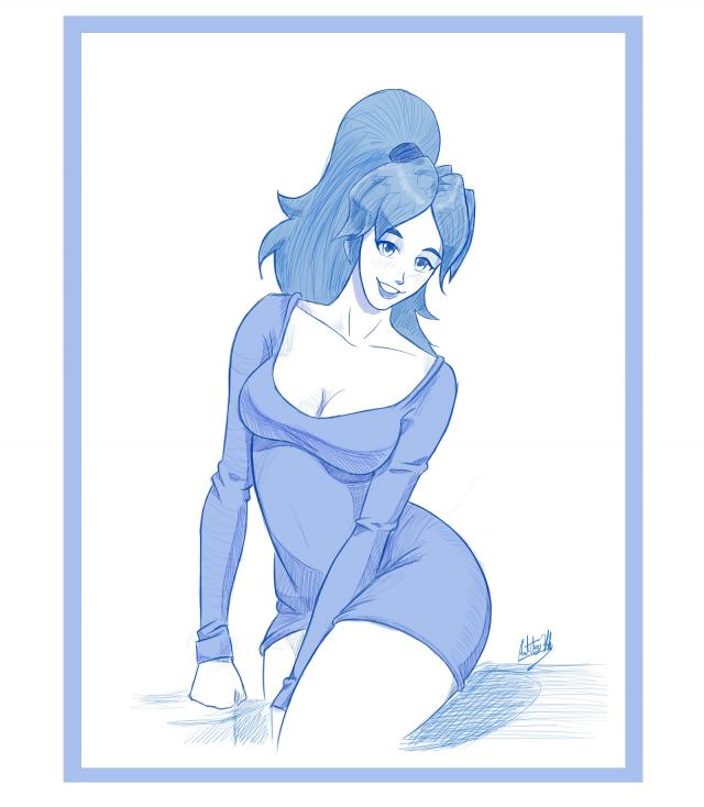 Sexy Milf Blue Pen
