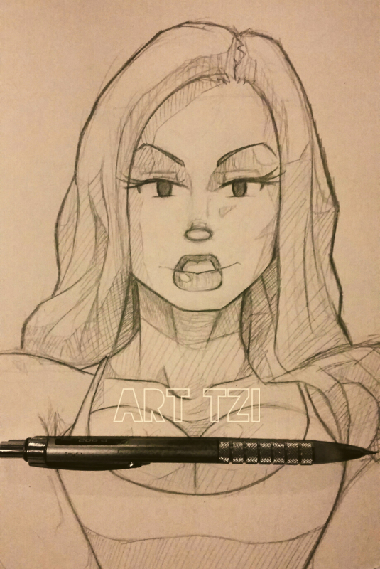 Strong Girl Pencil 00