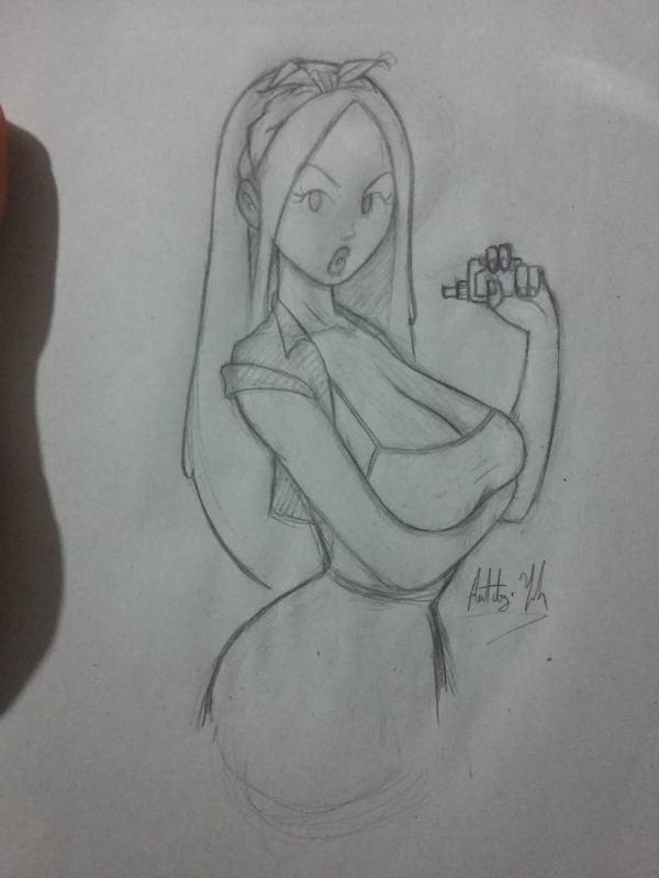 Sexy sketch Lady